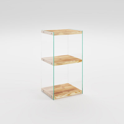 Emilien 80cm H Glass Standard Bookcase