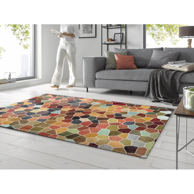 Splendour Non-Slip Geometric Indoor Doormat, Rectangular 140 x 200cm