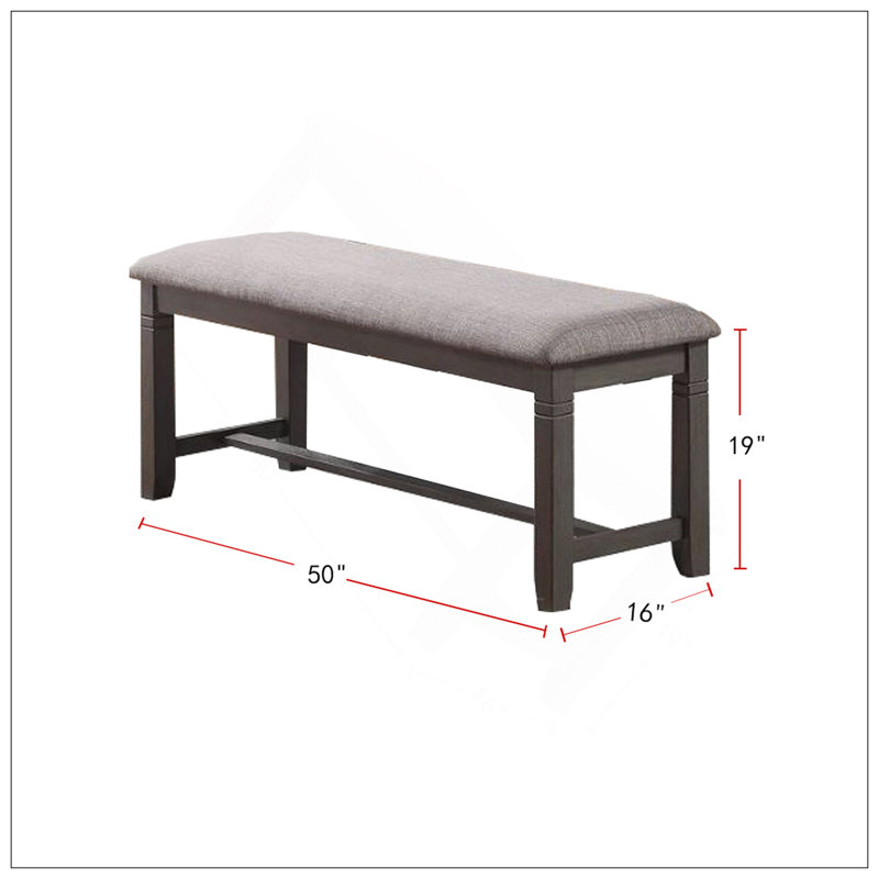 Ensemble repas 6 pièces Carrol, blanc et gris, Gris