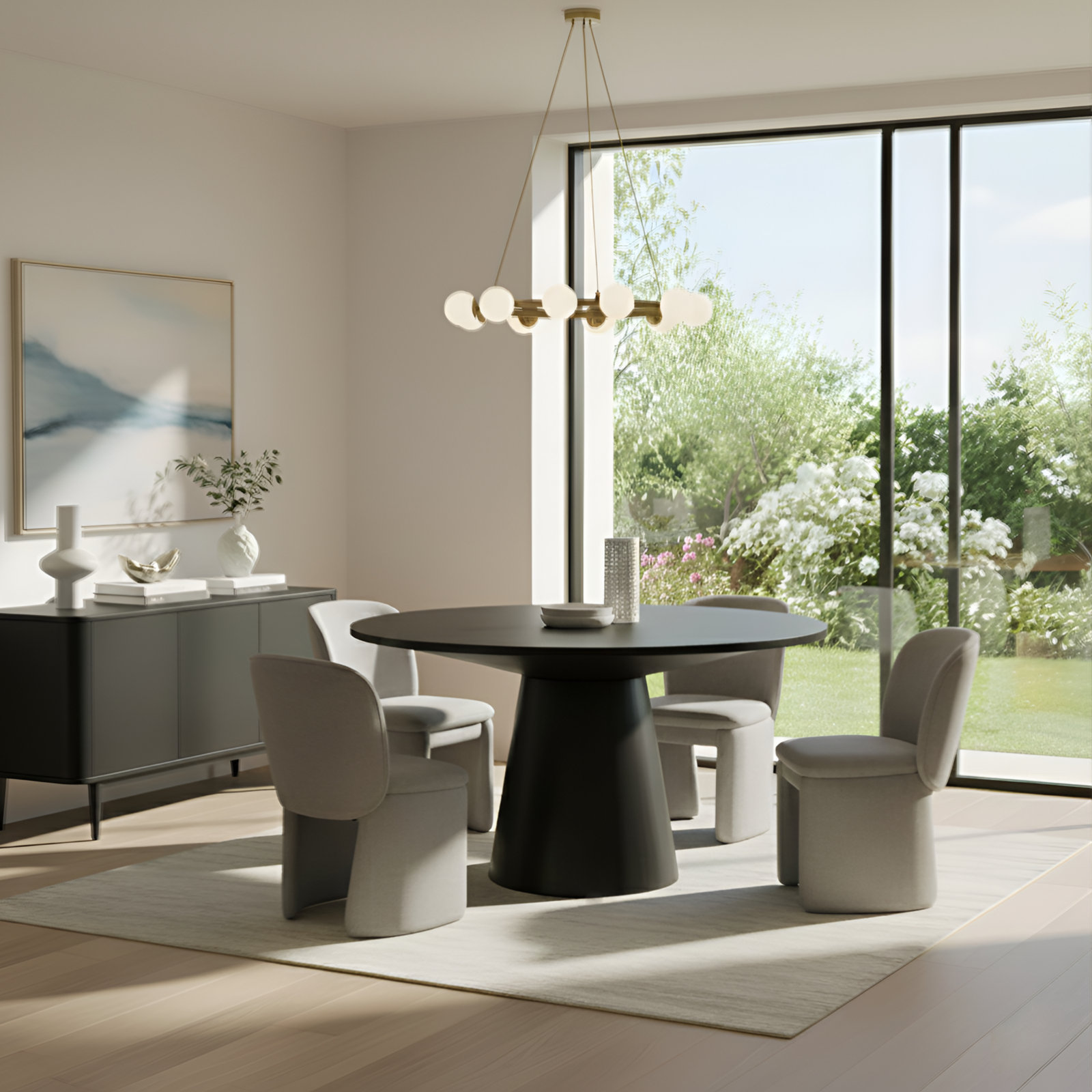 Mino Dining Chair, Warm Gray