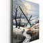 Horloge murale moderne paysage de paysage-99630895