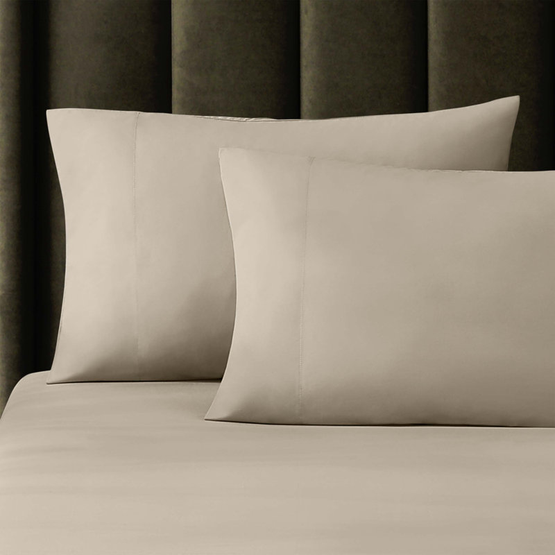 Hotel Percale Pillow Case, King, White