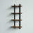 Rundell 20" Wide Rustic Industrial Solid Wood and Metal Frame Wall Mounted Tiered Shelf With Storage-965621812