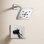 Ensemble de robinet de douche Vero avec technologie H2Okinetic, ensemble de pomme de douche et poignée chromé, ensemble de garniture, chrome (valve non incluse)