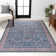 Sarok All-Over Persian Machine-Washable Blue/Red/Brown Rug