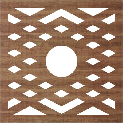 Médaillon de plafond à chevrons