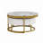 Modern Round Nesting Coffee Table With Drawers
