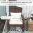 Outsunny Outdoor Wicker Adirondack Rocking Chair, Patio Rattan Rocker Chair With High Back, Seat Cushion, And Pillow For Garden, Porch, Balcony-1922243769
