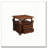 Walnut 2-Drawer End Table