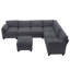 Canapé modulaire 7 pièces en velours côtelé-814120725