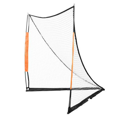 But de lacrosse portatif 6 pi x 6 pi avec sac de transport, filet pliable en fibre de verre pour l'entraînement dans la cour