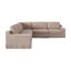Canapé modulaire en lin 5 pièces-589174219