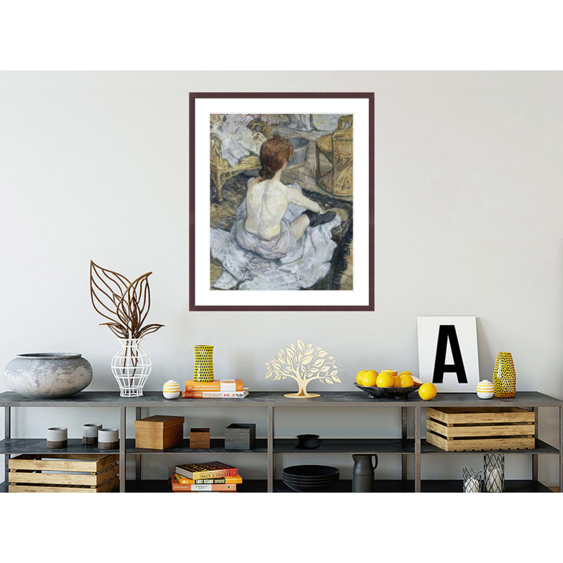 La toilette par Henri de Toulouse-Lautrec - Impression sur toile, H 39,62 po x l 33,5 po