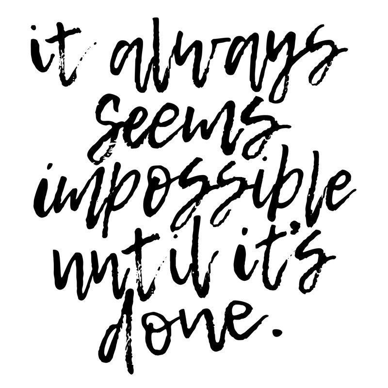 Reproduction d’art sur toile « it always is impossible II » par Marmont Hill, H 18 po x l 18 po x P 1,5 po