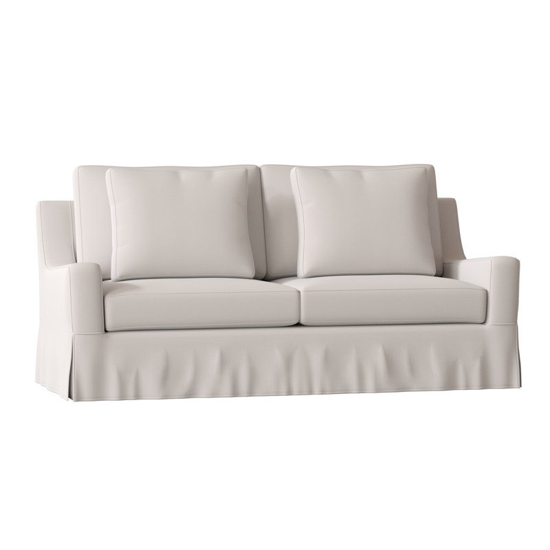 Nancy 84'' Upholstered Sofa, Feather/Down, 72 inches, Velvet Evergreen