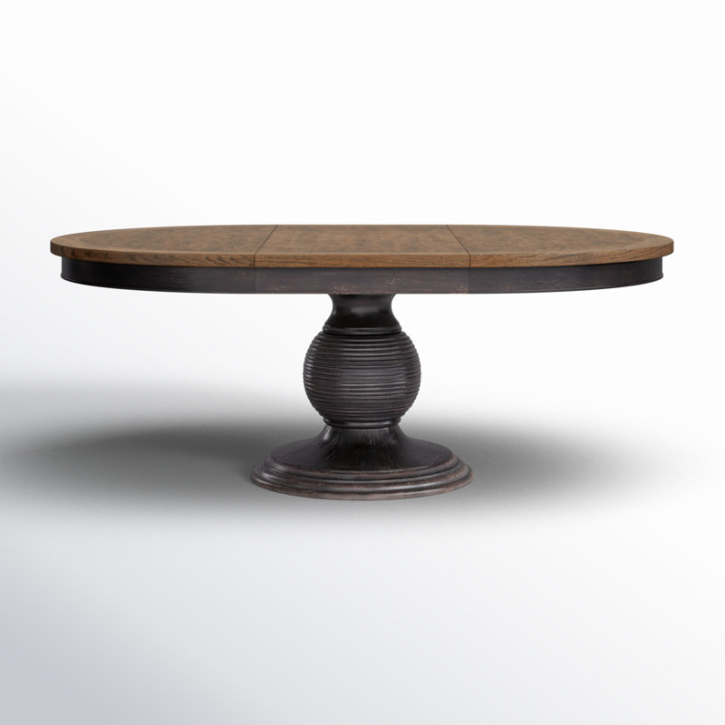 Americana Round 54'' Extendable Dining Table, Molasses