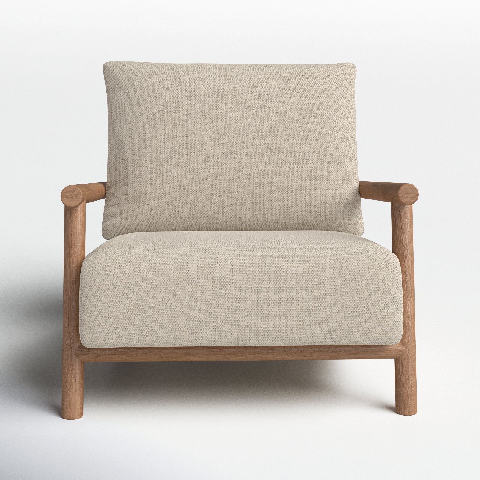 Ingo Teak Outdoor Lounge Chair, Natural Teak