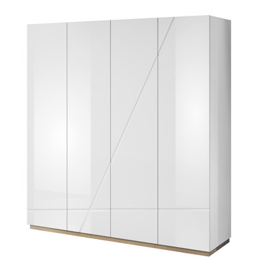 Aghancrossy 4 Door Manufactured Wood Wardrobe