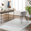 Rectangle Bertile rayé tissé à plat à la main recyclé P.E.T. Tapis bleu clair / beige-2104143338