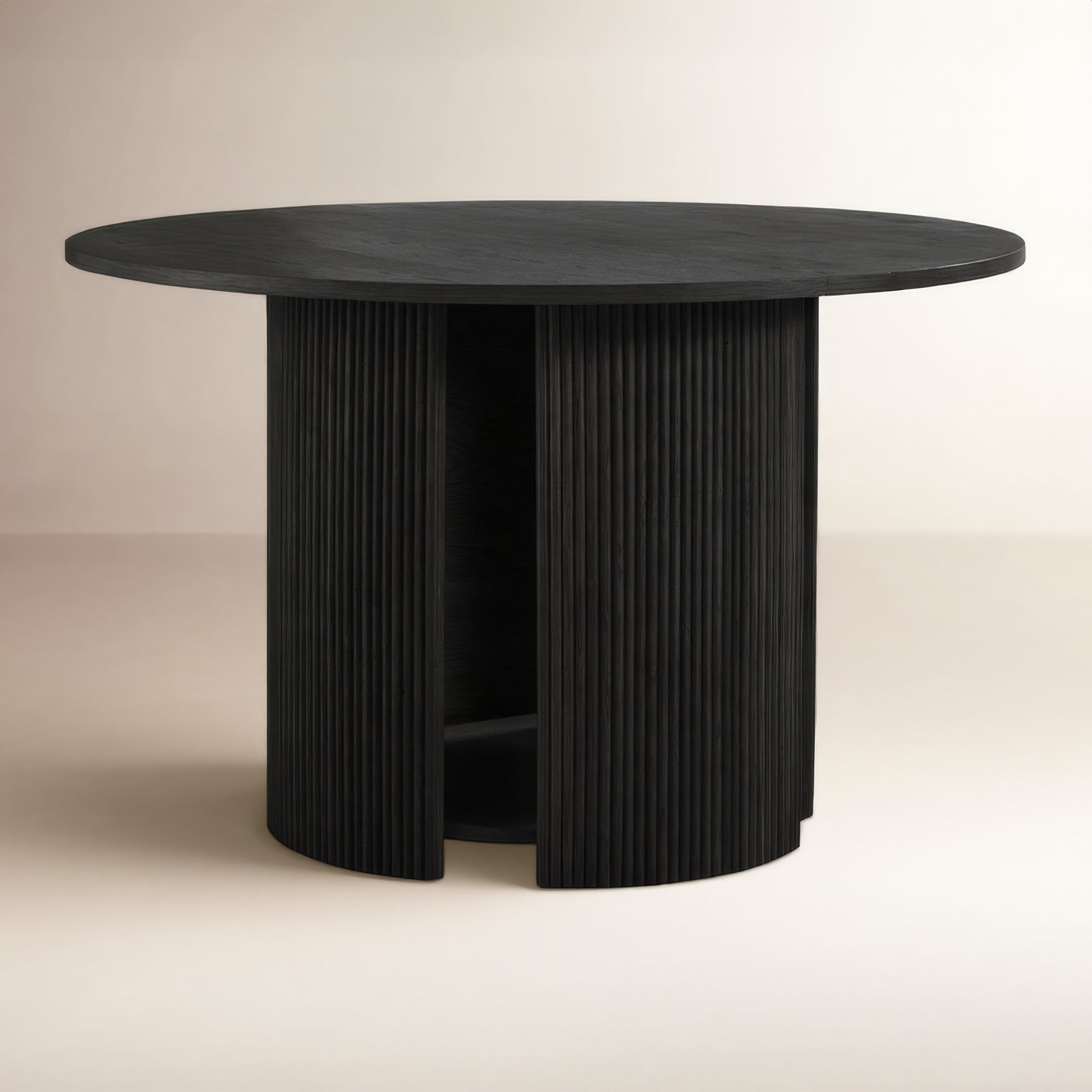 Sorine 48'' Round Dining Table, Black