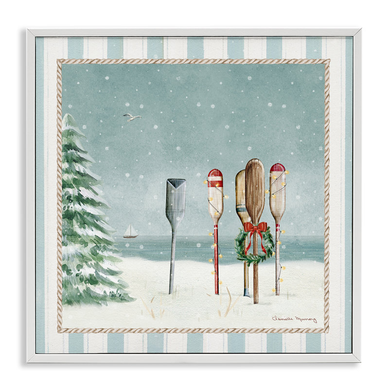 «Christmas in Newport Oars», estampe numérique, conception de Danielle Murray, H 24 po x l 24 po