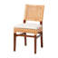 Chaise de salle à manger Bali et Pari Lesia en rotin naturel avec coussin