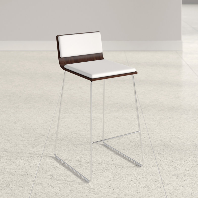 Tabouret de bar 29 po Sawyer, Noyer, Blanc