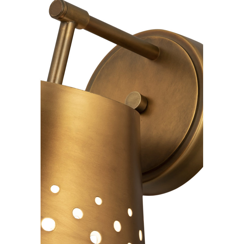 Maille Armed Sconce, Rubbed Brass