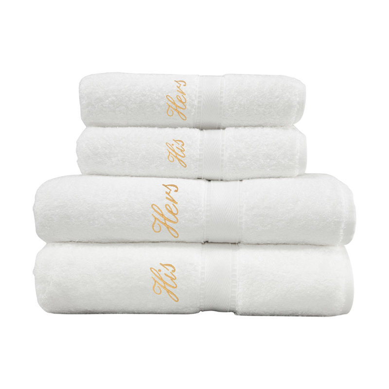 Super Plush Mulit-Size Set, White/gold