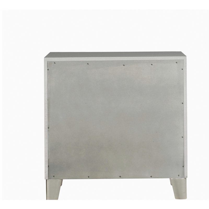 Table de chevet à finition miroir Sliverfluff