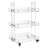 3-Tier Acrylic Utility Rolling Cart