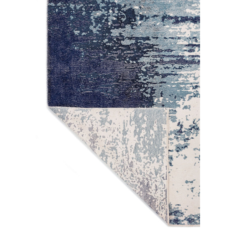 Amichai Abstract Hand Loom Indoor / Outdoor Area Rug, Rectangle 6'6" x 9'10"