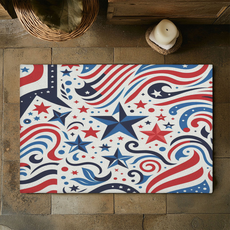 Tapis tressé étoilé, Rectangulaire 3 pi x 5 pi