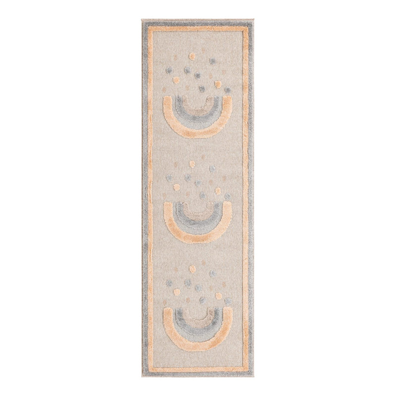 Unique Loom Prismatic Whimsy Kids Rug, Runner 2'7" x 8'