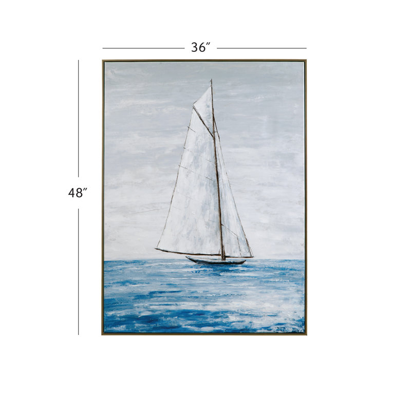 «Set Sail», reproduction encadrée sur toile