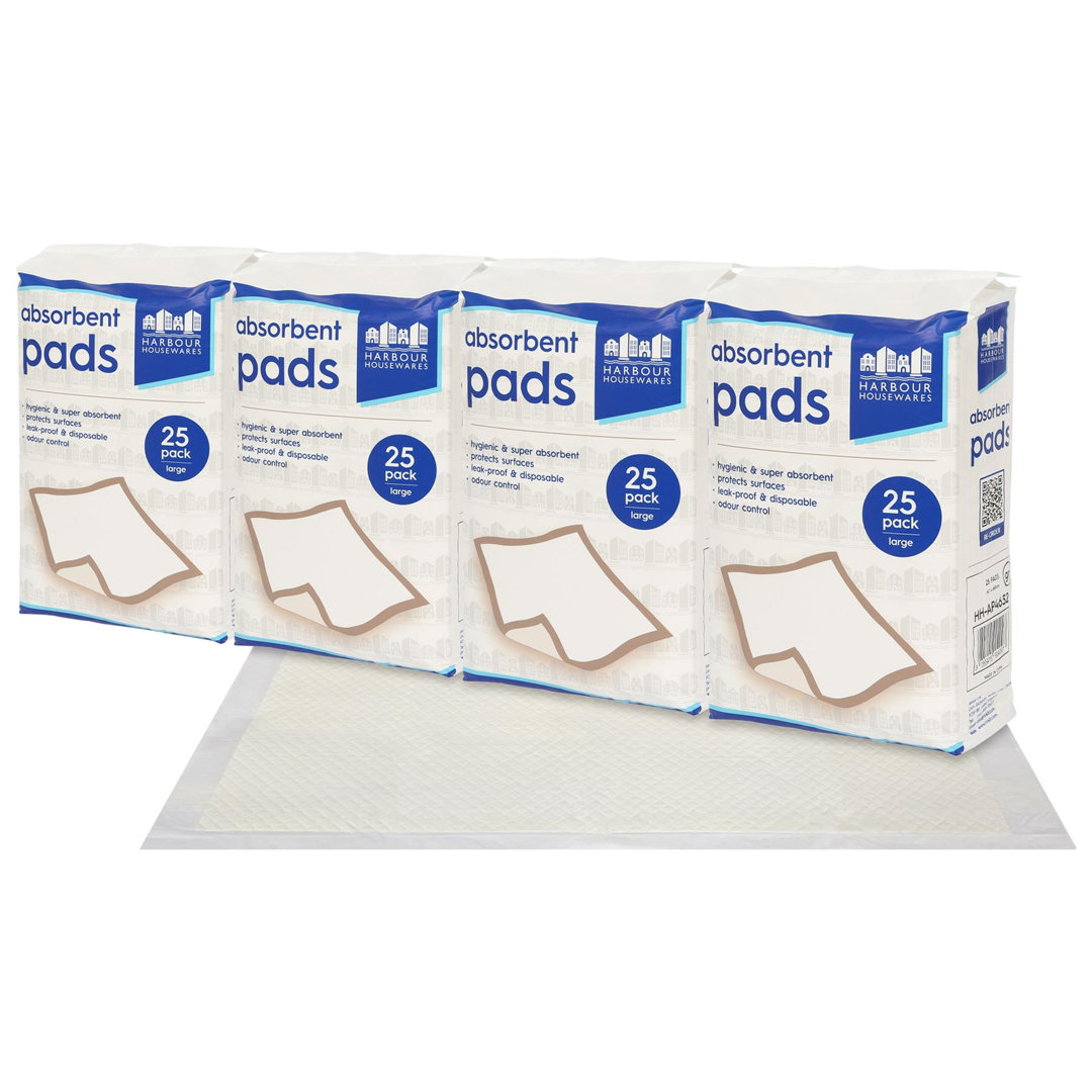 Disposable Incontinence Bed Pad 60 X 60Cm 100 Pack White Harbour Housewares - Image 3