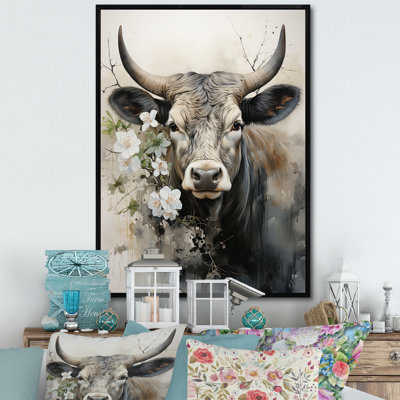 Baylian, art asiatique, vache Sumi X