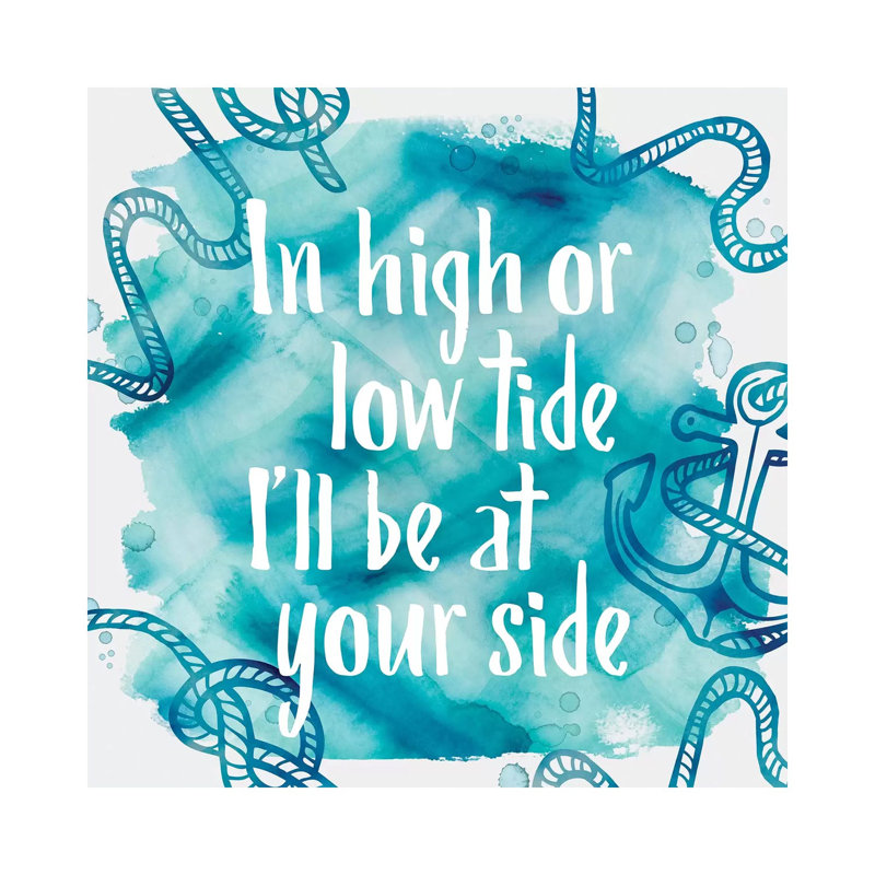 In High Tide - Wrapped Canvas Print, 30.48 cm H x 30.48 cm W