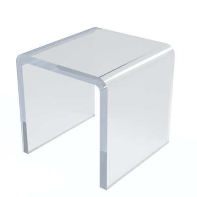 Clear Acrylic Riser Pedestal Display, 4-Pack