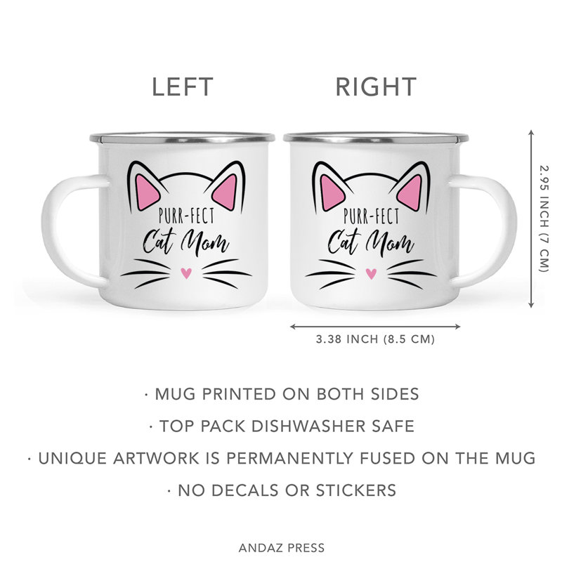 Tasse à café «Funny Cat Lover Campfire», Mère chat Purr-fect