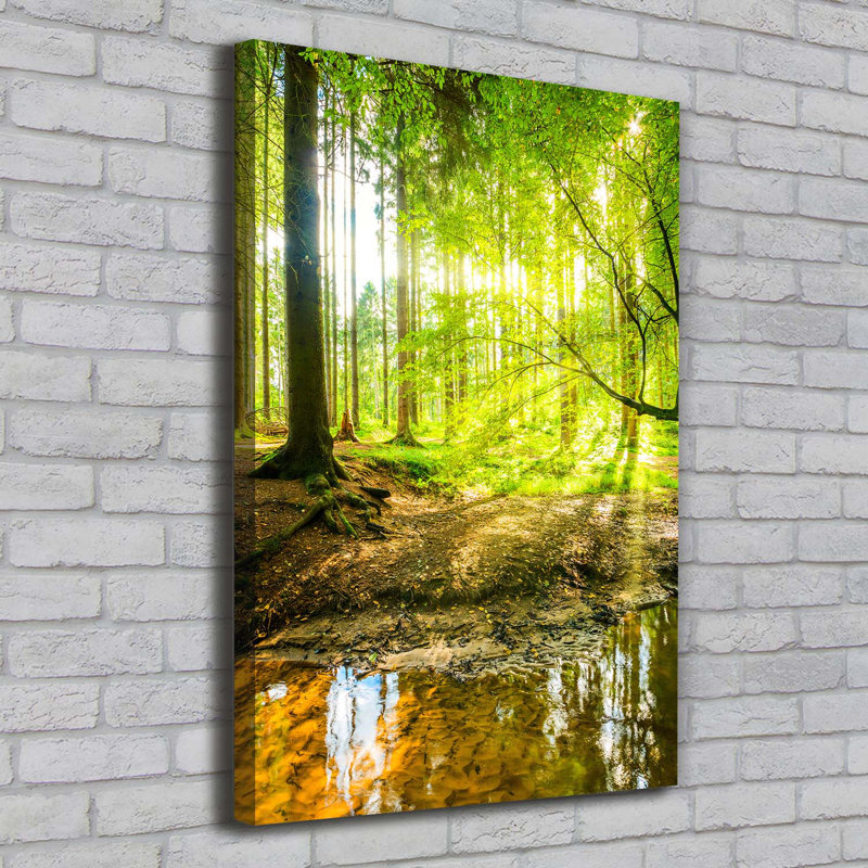 Sun In The Forest - Wrapped Canvas Print