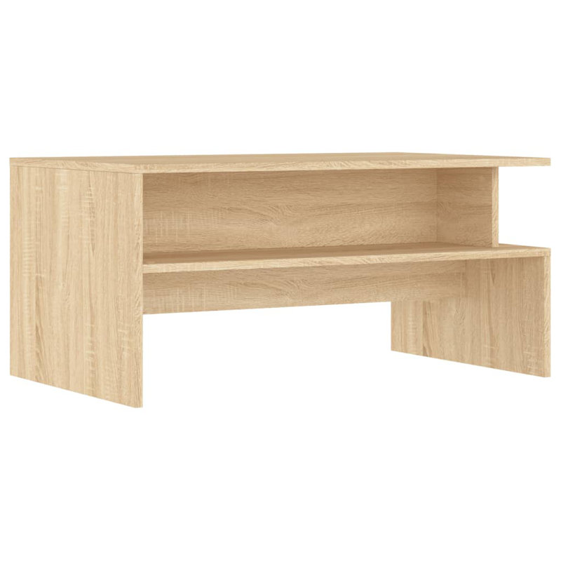 Aveah Frame Coffee Table with Storage, Sonoma Oak