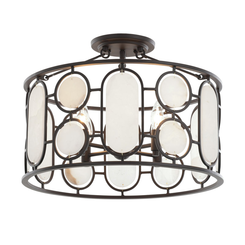 Oval Office 4-Light Semi-Flush Mount Light