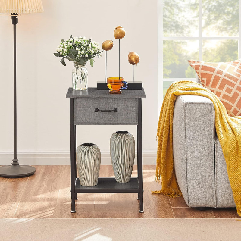 Table de bout Geerda, Gris