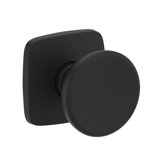 Solvang Full Dummy Knob with Soft Square Rose in Satin Nickel