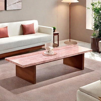 Simple rectangular design sense coffee table