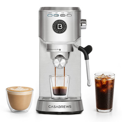 Machine à espresso 20 barres avec système de moussage au lait Casabrew CM5418BASIC