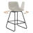 Faux Leather Swivel Upholstered Counter & Bar Stool With Metal Frame (Set of 6)-1244242196