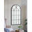 Arched Full-Length Mirror With Intricate Windowpane Design, Ideal For Enhancing Space And Creating A Focal Point In Any Room
