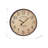Clocks, 20" Round, Wall Clock, Antique Brown, Transitional